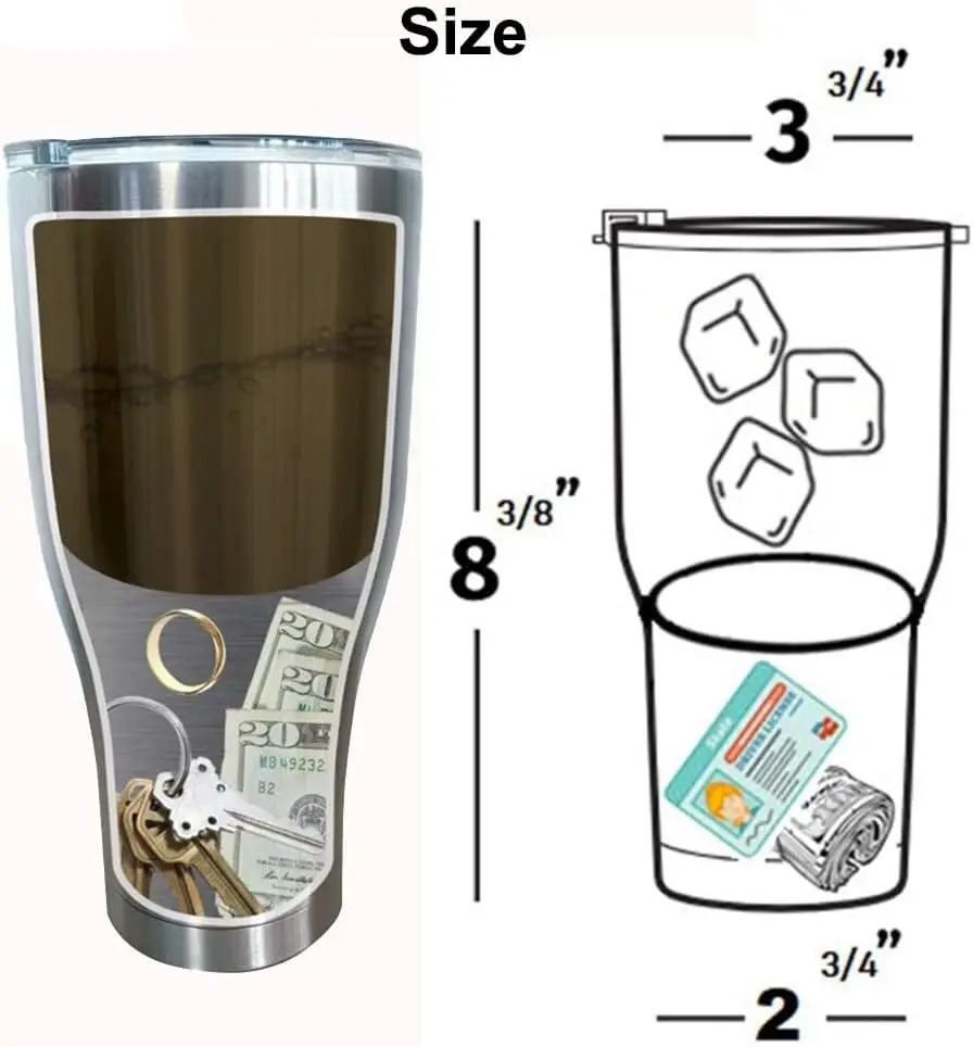 Sports Water Bottle Insulated - Ukryty sejf Dwuwarstwowy pojemnik na filiżanki