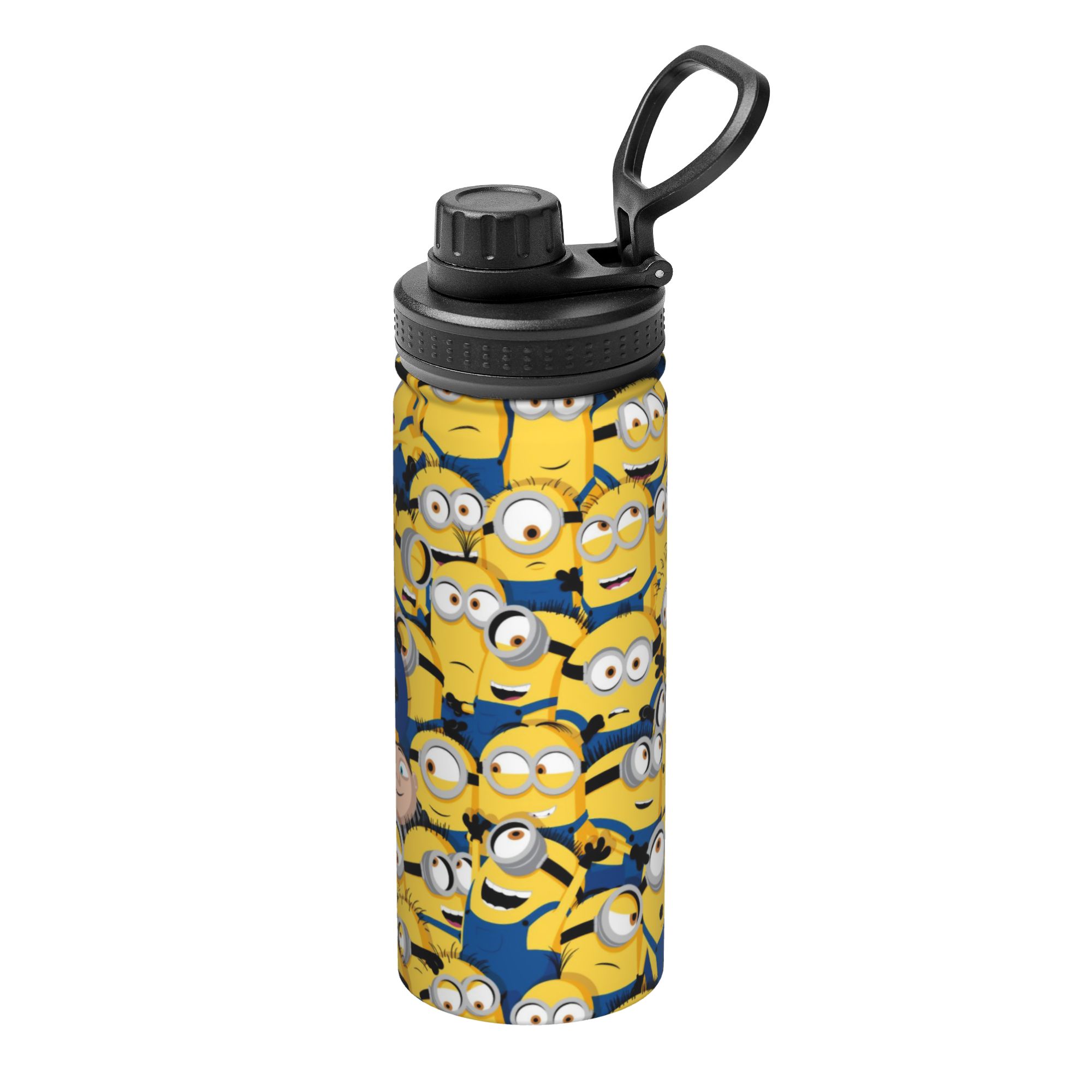 Sports Water Bottle Insulated - Kreskówkowe M-Miniony 18OZ Sportowy Izolowany Termos
