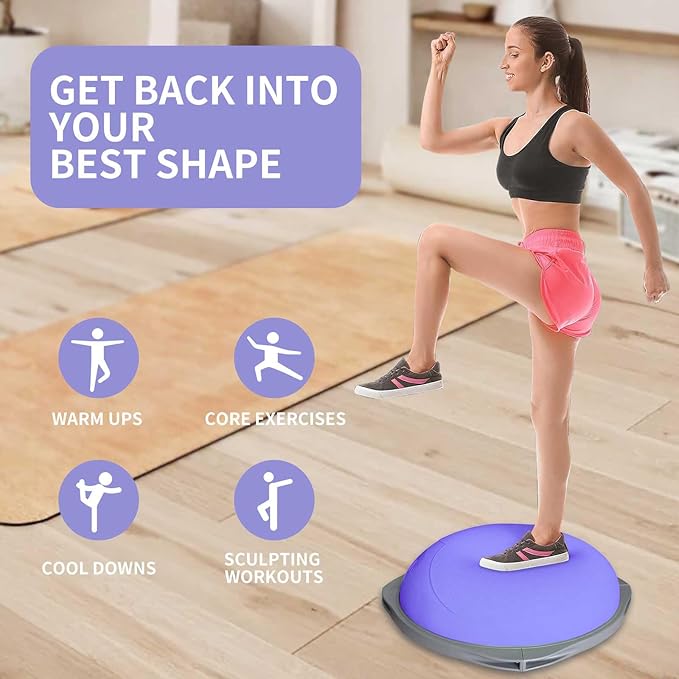 Piłka Bosu 70 cm, antypoślizgo – Gym Ball recenzja i cena