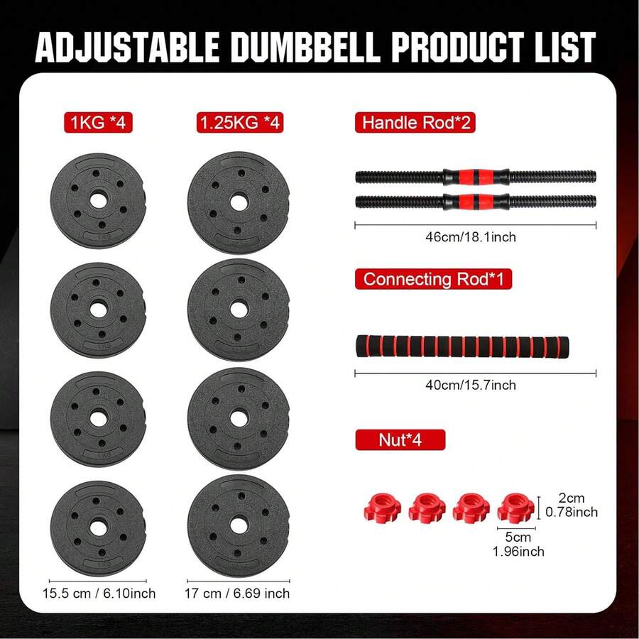 Zestaw swobodnych ciężarów o ł – Dumbbell Set recenzja i cena