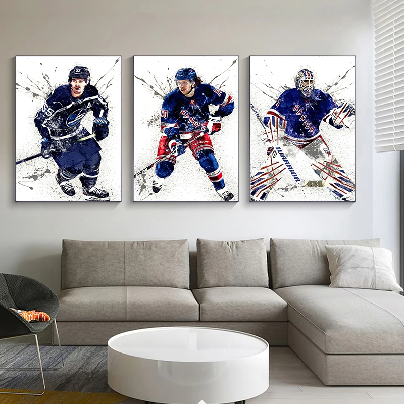 Abstract Ice Hockey Portrait S – Sports Equipment Poster recenzja i cena