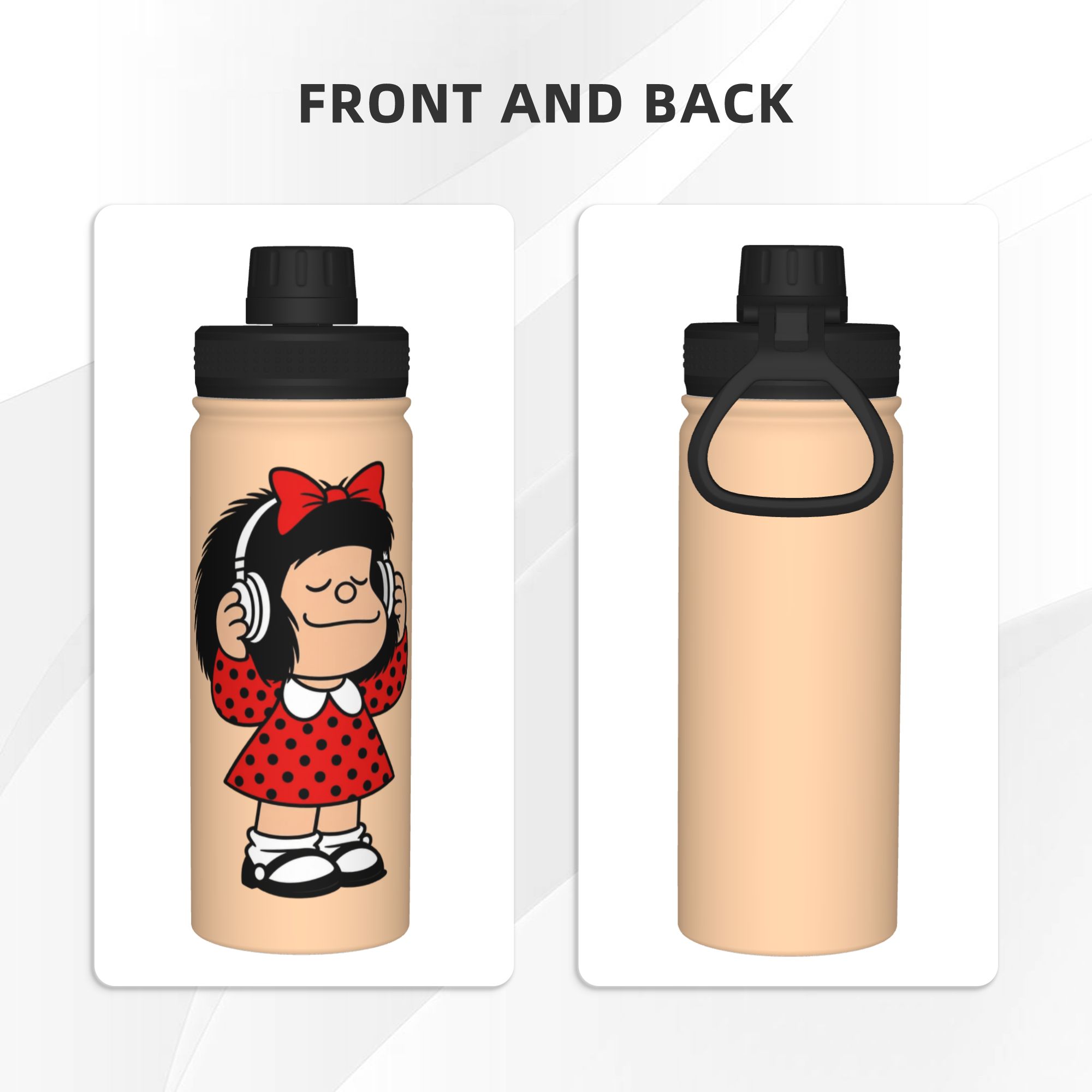 Cartoon M-Mafaldas 18OZ Sporto – Sports Water Bottle Insulated recenzja i cena