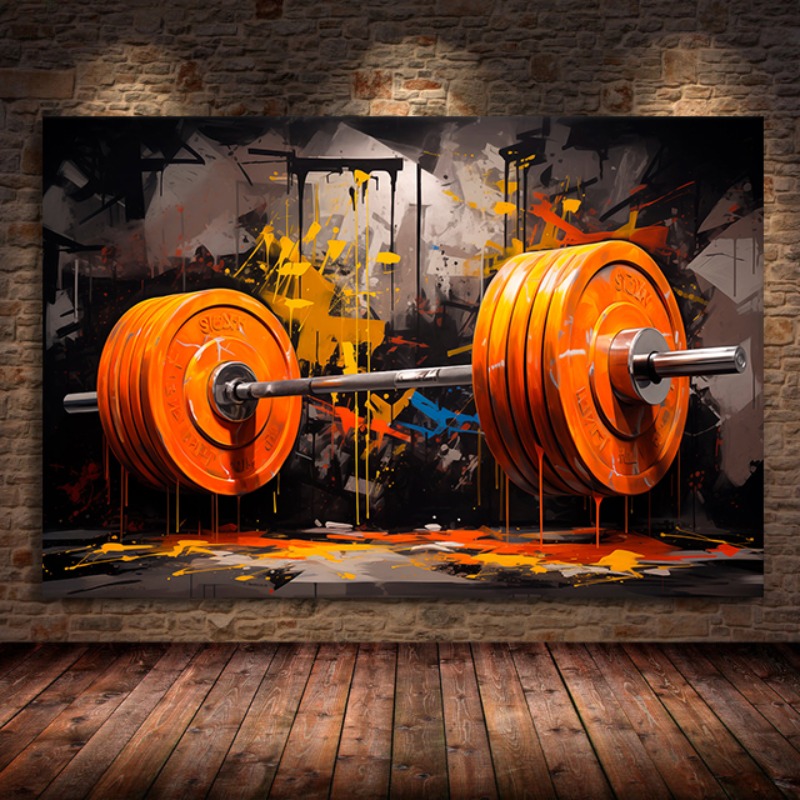 Sztanga Graffiti obraz na płót – Sports Equipment Poster recenzja i cena