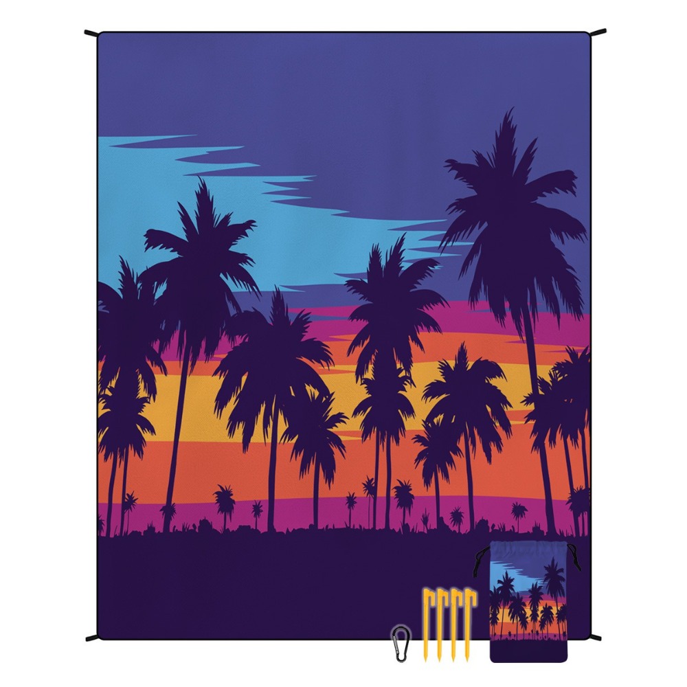 Ręcznik plażowy z motywem palm – Yoga Mat recenzja i cena